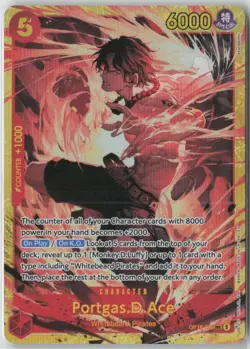 ONE PIECE TCG Portgas D. Ace OP16-118 SEC The Time of Battle ENGLISH - Image 1