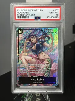 Nico Robin (Alternate Art) OP12-087 Psa 10 English One Piece TCG English - Image 1