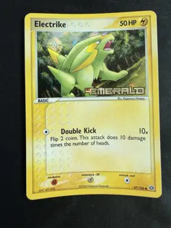 Electrike 47/106 Reverse Holo Stamp Emerald - Pokemon Card Nm - Image 1