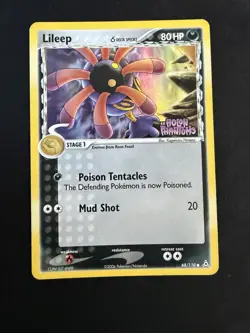Pokemon TCG English Card ex Holon Phantoms Lileep 68/110 Reverse Holo Stamped - Image 1
