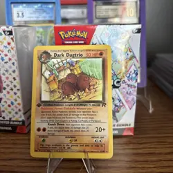 Pokemon Card - Dark Dugtrio Team Rocket 23/82 Rare 1st Edition - Image 1