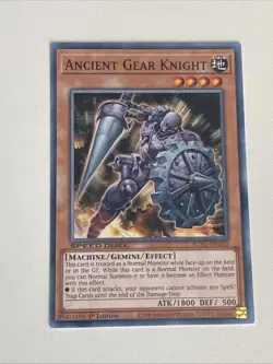 Yugioh - Ancient Gear Knight x 3 - 1st Edition NM - Plus Free Holographic Card A - Image 4