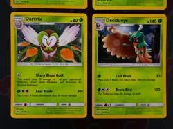 MP Pokemon ROWLET+DARTRIX+DECIDUEYE Cosmos/Cracked-Ice/Web HOLO Card Sun Moon SM - Image 3