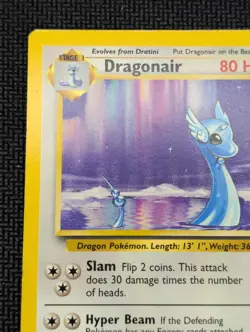 Pokemon TCG Base Set Dragonair Unlimited Rare Card 18/102 MP Condition - Image 3