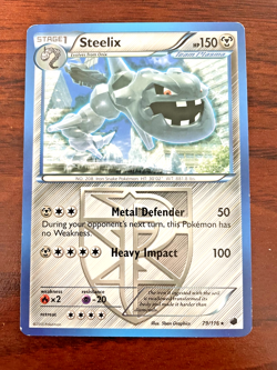 Pokemon Card- Steelix 79/116 Rare- Plasma Freeze 2013- Non Holo MP - Image 1