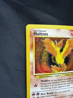 Moltres 12/62 Fossil Set Holo Rare Pokemon Card 1999 Unlimited LP Vintage - Image 3