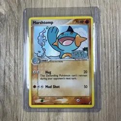 Pokemon Card - Marshtomp Crystal Guardians 38/100 Reverse Holo Stamped - MP/HP - Image 1