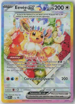 Eevee ex 174 Sv: Scarlet & Violet Promo Cards Promo Holo 200 HP English TCG - Image 1