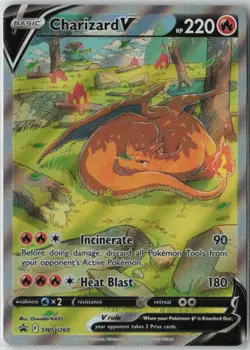 Pokemon Charizard V Alternative Art Promo Holo Sword & Shield Card - Image 1