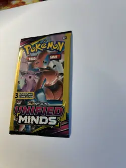 Pokemon TCG Sun & Moon Unified Minds MINI 3 Card Booster Pack- NEW SEALED - Image 3