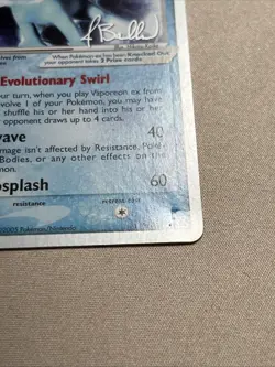 Pokemon Card Vaporeon ex [Jimmy Ballard] (110/113) 2006 World Championships *MP* - Image 3