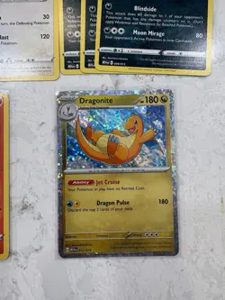 Lot 9 McDonalds 2024 Pokemon Cards + Duplicates Sticker Charizard Holo Dragonite - Image 5