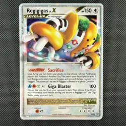 Pokemon TCG Regigigas LV.X DP30 Diamond & Pearl Black Star Promos Holo Card - Image 1