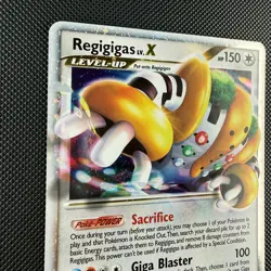Pokemon TCG Regigigas LV.X DP30 Diamond & Pearl Black Star Promos Holo Card - Image 3