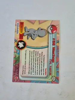 Machop #66 Topps Blue Logo Trading Cards Series 1 Pokemon Non-Holo Near Mint - Image 2