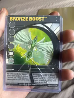 Bakugan BRONZE BOOST Blue Ability Card 2009 BA616-AB-SM-GBL 34/48q - Image 1