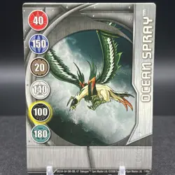 Ocean Spray 7/48n BA534-GA-SM-GBL-07 Silver Gate Bakugan Battle Brawlers Card - Image 1