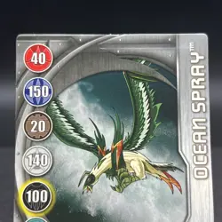 Ocean Spray 7/48n BA534-GA-SM-GBL-07 Silver Gate Bakugan Battle Brawlers Card - Image 3