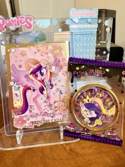 My Little Pony Princess Cadance Kayou Card & Badge Set Moon 11 HY11-UR-008L4 - Image 1