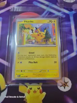 Pokemon TCG Card Paldean Fates 4x Playset Pikachu 018/091 NM X4 Near Mint Cards - Image 3