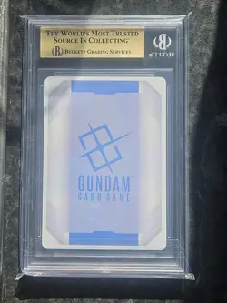 Gundam Card Game Mikazuki Augus ST05-010 Alt Art GD03 Promo, Beckett 10 - Image 4