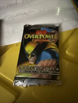 17 Marvel OverPower Card Game 1995 Sealed Booster Pack X-Men Wolverine - Image 2