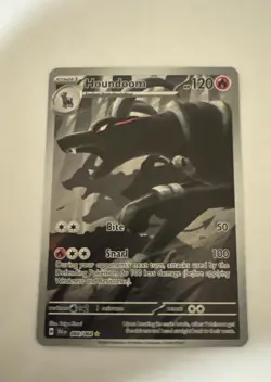 Pokemon TCG Houndoom 066/064 Shrouded Fable Holo Illustration Rare Card NM - Image 1