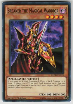 Breaker the Magical Warrior LEDD-ENA10 Common Yu-Gi-Oh 1st Edition LP - Image 1