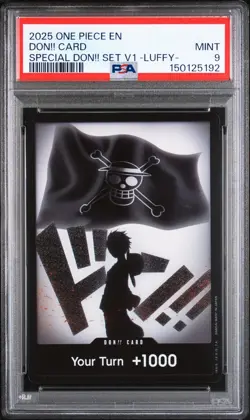 PSA 9 2025 One Piece Promos # Don!! Card MINT - Image 1