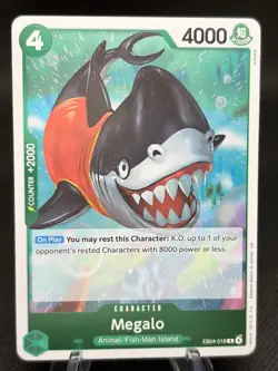 Megalo EB04-018 NM One Piece CCG The Azure Sea's Seven OP14 - Image 1