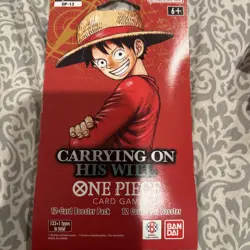 One Piece OP-13 Carrying on His Will Sleeved Booster Packs Lot of 6 New Sealed - Image 2