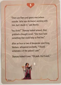 Official 2025 Disney Lorcana Reign of Jafar Story Lore Card #5 Trading Card - Image 1