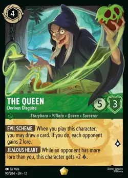 The Queen - Devious Disguise - 90/204 - Legendary - EN12 - Disney Lorcana - Image 1