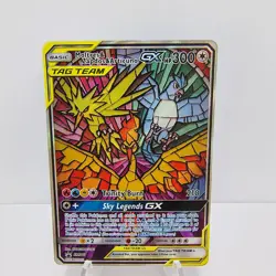Moltres & Zapdos & Articuno GX SM210 Sm Alternate Art Pokemon Card TCG Tag Team - Image 1