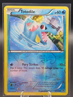 Totodile Reverse Holo 15/119 LP Phantom Forces Pokemon Card - Image 1