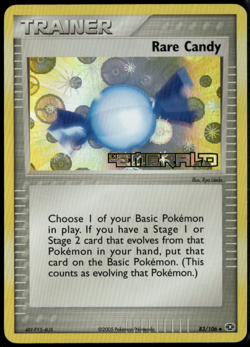 Rare Candy Reverse Holo 83/106 ex Emerald 2005 LP Pokemon Card - Image 1