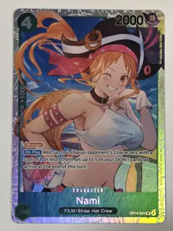 Nami OP14-031 SR Foil The Azure Sea's Seven One Piece Card Game NM - Image 1