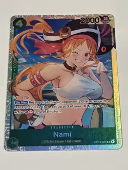 Nami OP14-031 SR Foil The Azure Sea's Seven One Piece Card Game NM - Image 2