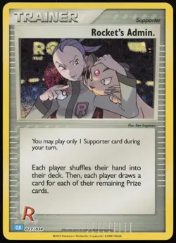 Rocket's Admin. (CLB) 027/034 Holo Trading Card Game Classic Pokemon NM - Image 1
