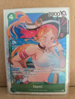 Nami OP14-031 SR Foil The Azure Sea's Seven One Piece Card Game NM - Image 1