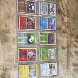 Pokemon TCG Sun & Moon Sword & Shield 10-Card Lot Eevee Pikachu Snorlax Holo - Image 1