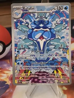 Palafin 200/197 Obsidian Flames Illustration Rare Holo Pokemon Card English NM - Image 2