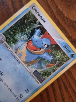 Croconaw Reverse Holo STAMP - 2005 Pokemon TCG Card EX Unseen Forces 38/115 - NM - Image 2