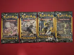 POKEMON Sun & Moon LOST THUNDER 3 Card Mini Booster Packs Complete Pack Art Set - Image 2