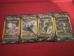POKEMON Sun & Moon LOST THUNDER 3 Card Mini Booster Packs Complete Pack Art Set - Image 3
