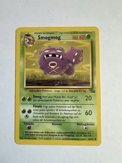Weezing (Smogmog) 45/62 - 1999 Pokemon Fossil - German Card - Image 1