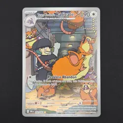 Pokemon TCG Card Team Rocket's Raticate 202/182 Destined Rivals Holo IR - LP+ - Image 1