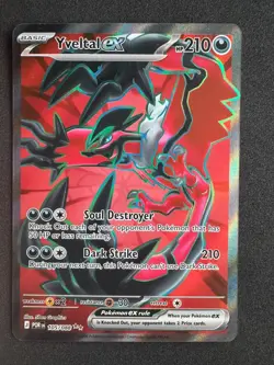 Yveltal ex 105/088 Me03: Perfect Order Holo Ultra Rare Full Art Pokemon Card - Image 1