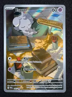 Espurr 095/088 Holo Illustration Rare Perfect Order Full Art Pokemon Card NM - Image 1