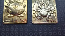 1999 Pokemon CHARIZARD and TOGEPI 23k Gold Plated Trading Card Burger King - Image 2